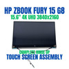 1 of 9-image forComplete KIT HP ZBook Fury 15 G8 15.6" LCD Touch Screen Assembly M75791-001