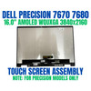 1 of 9-image forOEM Dell Precision 7680 UHD OLED Touch Screen LCD IR Cam FKJDN 0FKJDN