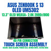 1 of 11-image forASUS Zenbook 13 UM5302 Touch Top Assembly 13.3" 2880x1800 Silver