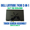 1 of 7-image forDell Latitude 7430 2-IN-1 FHD Touch Screen LCD Assembly 99C2M 0W0GK Silver