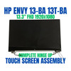 1 of 9-image forLCD Touch Screen Digitizer Assembly B133HAT04.2 HP Envy 13-ba1512TU Silver