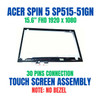 1 of 7-image for15.6" Spin 5 SP515-51GN-807G IPS FHD 1080P Laptop LED LCD Replacement Screen