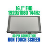 1 of 9-image forReplacement P/N NV161FHM-NX2 NV161FHM-NX1 1920x1080 16.1" 144hz 40 Pin LCD Non Touch Screen Display Assembly