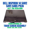 1 of 7-image for14" Gray Dell Inspiron 14 5482 FHD LCD Touch Screen Assembly Display Complete