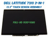 1 of 6-image for13" Dell Latitude 7310 2-in-1 FHD LCD Touch Screen Display Panel Assembly TM27D