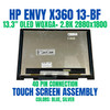1 of 7-image for13.3" OLED LCD Touch Screen Bezel HP Envy X360 13-BF0xx 13-bf1xx