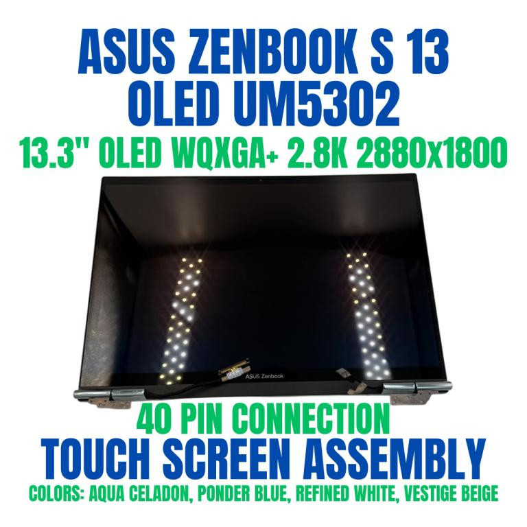 ASUS Zenbook S 13 OLED UM5302 2.8K LCD Touch Screen Assembly