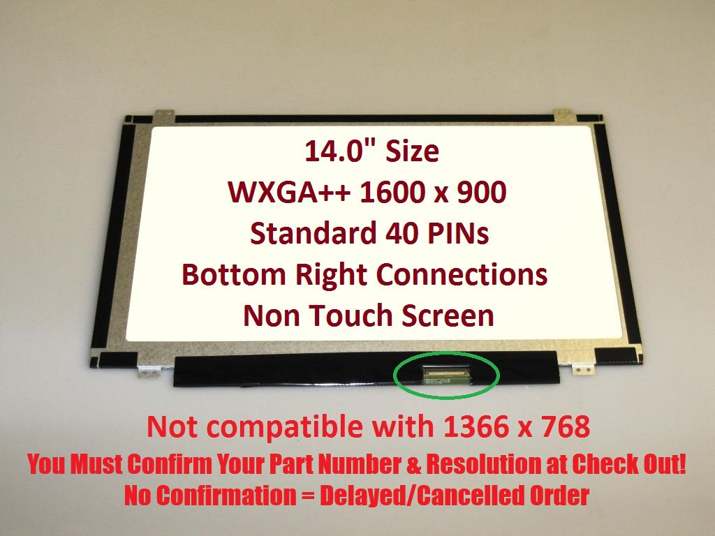 B140RW02 V.1 LCD Screen LED laptop 14.0
