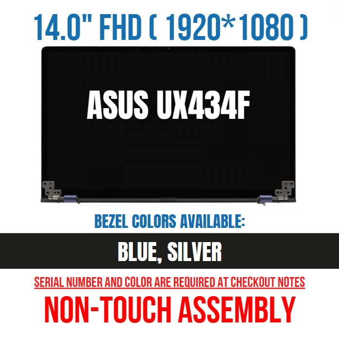 Asus ZenBook UX434F Complete LED LCD Screen Display Assembly