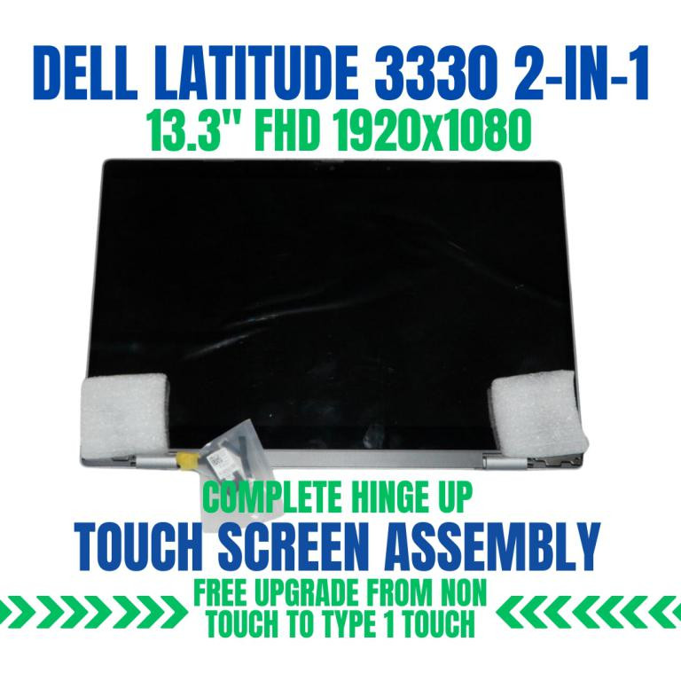 2Y80X Dell Latitude 3330 2-in-1 Hinge Up LCD Screen Assembly