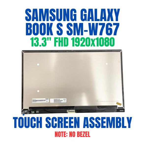 1 of 9-image for13.3" Samsung Galaxy Book S NP767XCM BA96-07744A LCD Touch Screen Assembly