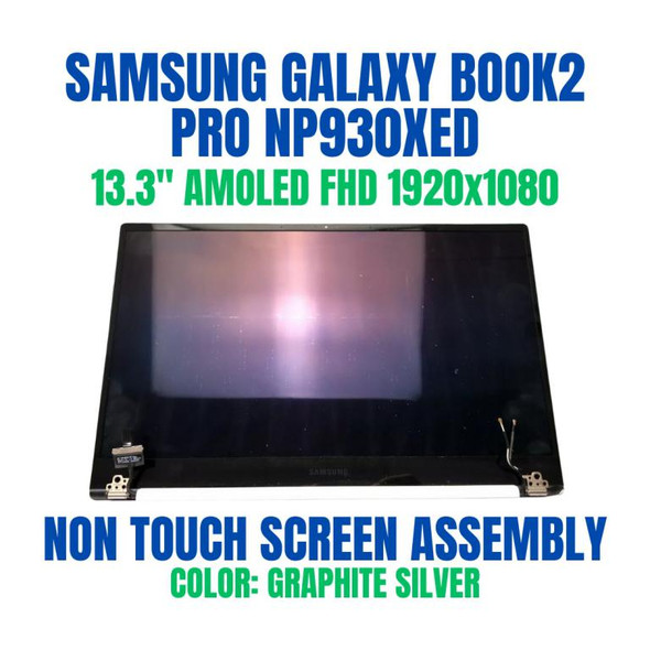 1 of 9-image for13.3" ATNA33XC10-0 Samsung NP930XED FHD Top Assembly Graphite Silver