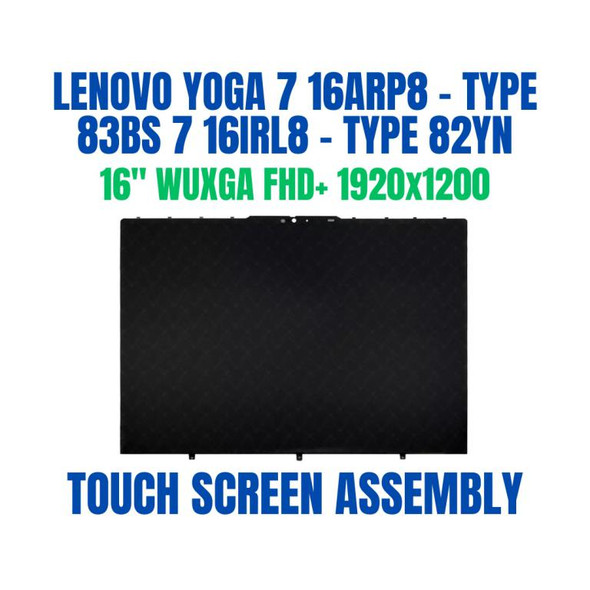 1 of 9-image for5D10S40100 Lenovo Yoga 7 2-in-1 16IML9 83DL 16" WUXGA LCD Touch Screen Assembly