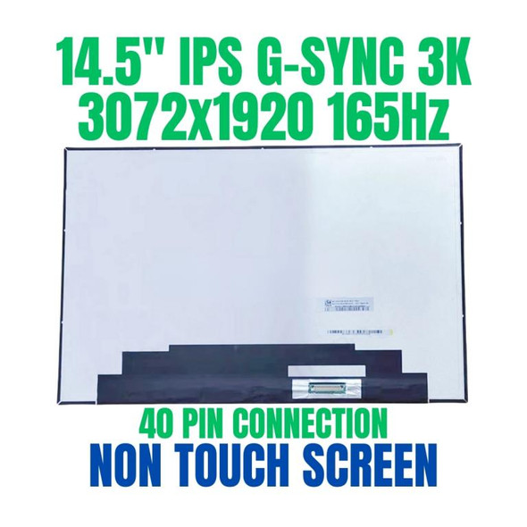 1 of 1-image forNE145F8M-NY1 14.5" 165hz 40 Pin Non Touch Matrix LCD Screen 16:10 3072x1920