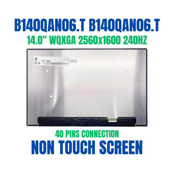 1 of 9-image for240Hz QHD LCD Display Screen IPS Panel Replacement B140QAN06.T 2560x1600 40 Pin