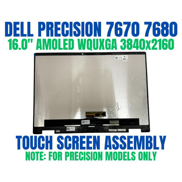 1 of 9-image forDell PRECISION 16 7670 7680 4K UHD 3840x2160 OLED Touch Screen 8WDJK