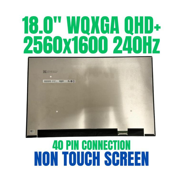 1 of 10-image forRazer BLADE 18 RZ09-0484UEH4-R3U1 18" 240Hz WQXGA Non Touch LCD Laptop Screen