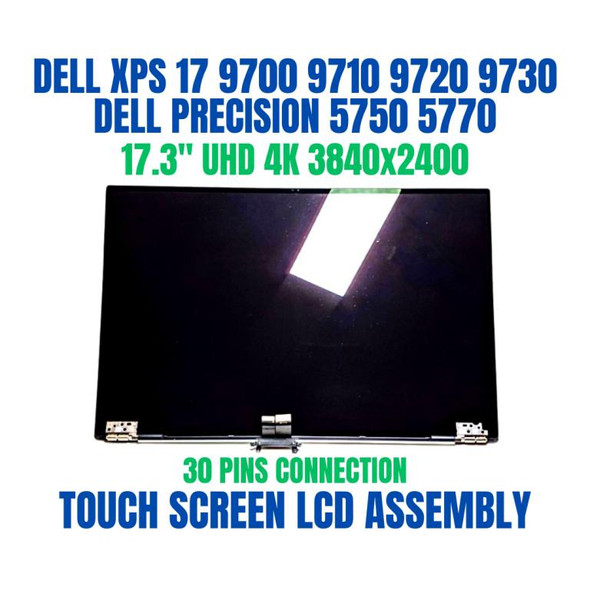 1 of 6-image forDell XPS 17 9730 17" Touch Screen UHD+ LCD Assembly Silver