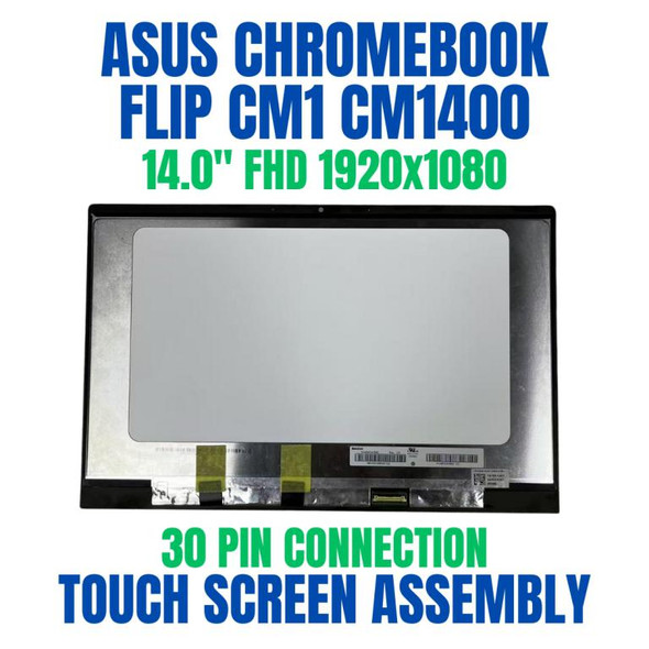 1 of 7-image forScreen ASUS CHROMEBOOK FLIP CM1400FXA-BB01T-CB 14.0" FHD Touch Screen Assembly