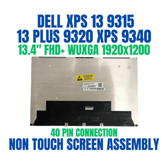 1 of 7-image for13.4" WUXGA 1920X1200 LCD Screen Replacement Dell XPS 13 9315 Non Touch