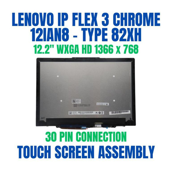 1 of 10-image for12.2" Lenovo Flex 3 Chrome 12IAN8 82XH 5D10S39937 LCD Touch Screen Assembly