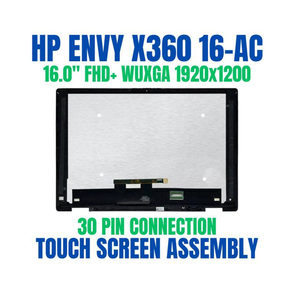 1 of 5-image forN86625-001 HP Envy x360 2-in-1 16-ac0000 16-ac0xxx LCD Touch Screen Assembly