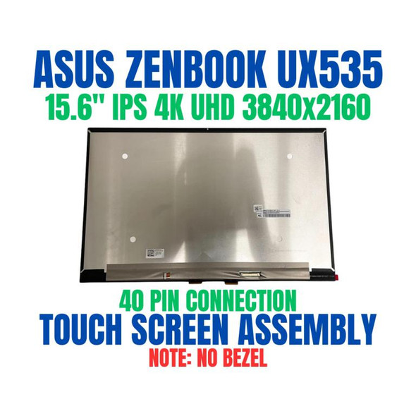 1 of 9-image forScreen ASUS ZENBOOK PRO UX535LI-BO SERIES 15.6" 4k UHD Touch Screen Assembly