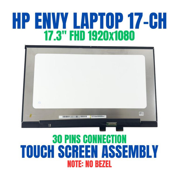 1 of 8-image for6K6F6U8R HP Envy X360 17T-CH000 17.3" FHD Touch Screen Assembly
