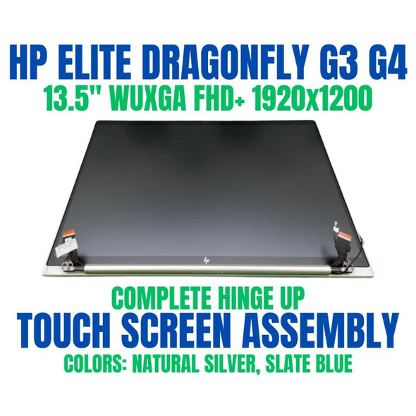 1 of 8-image forA5PB9PA HP Elite Dragonfly G4 13.5" 1920x1200 Touch Screen Assembly Complete Hinge UP