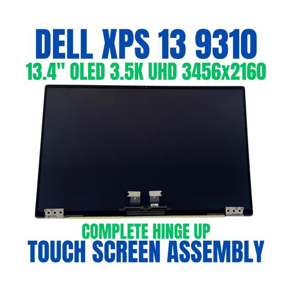 1 of 9-image forDell XPS 13 9310 9300 4k UHD 3456X2160 LCD Touch Screen Assembly Silver 4XG21