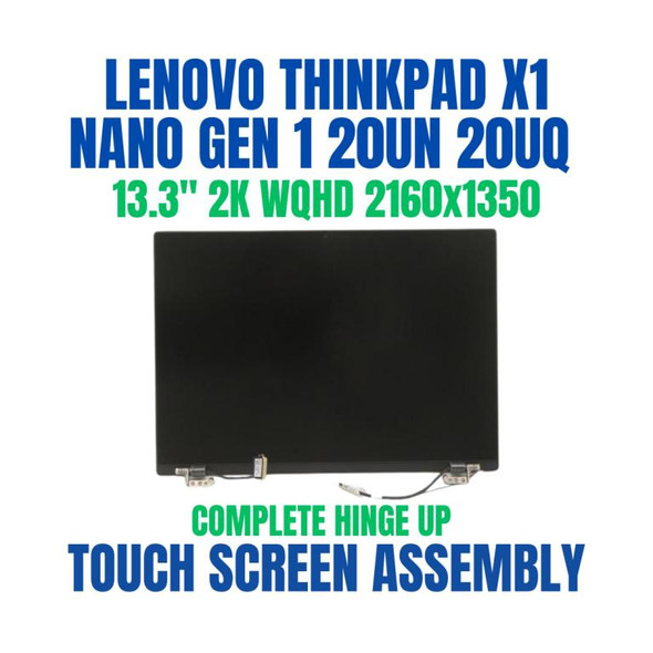 1 of 7-image forLenovo THINKPAD X1 NANO 20UN0000JP Touch Screen Assembly Complete Hinge UP