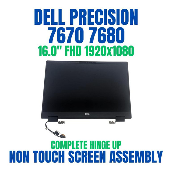 1 of 10-image forDell Precision 7670 7680 16" FHD+ LCD Screen Assembly infrared Cam 4CT24