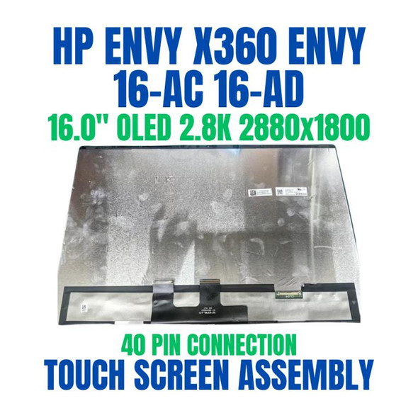 1 of 4-image forB20DWEA HP Envy 16-ac0020ne 16" 2.8K 2880x1800 OLED Touch Screen Assembly