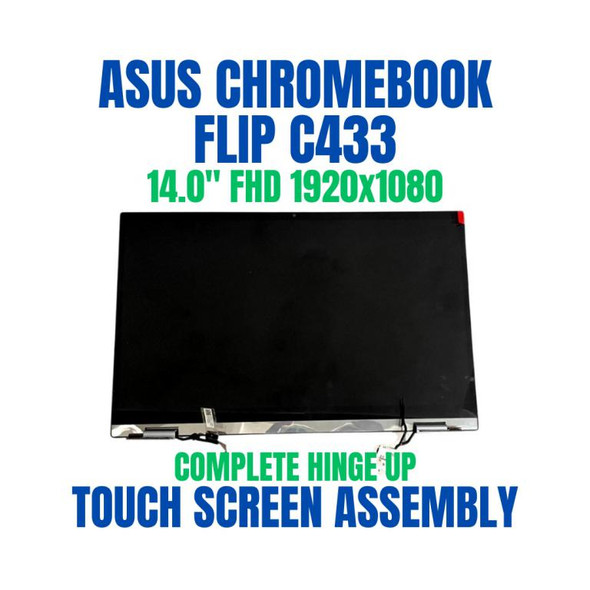 1 of 13-image forASUS CHROMEBOOK FLIP C433TA-AJ SERIES 14.0" 1920x1080 Complete Hinge Up Touch Screen Assembly
