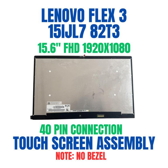 1 of 7-image forLenovo Ideapad FLEX 3 82T3000SMH 15.6" 1920x1080 Touch Screen Assembly No Bezel