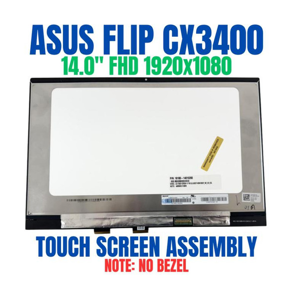 1 of 8-image forASUS CHROMEBOOK FLIP CX3400FMA-E SERIES 14.0" Touch Screen Assembly No Bezel 1920x1080 2-in-1