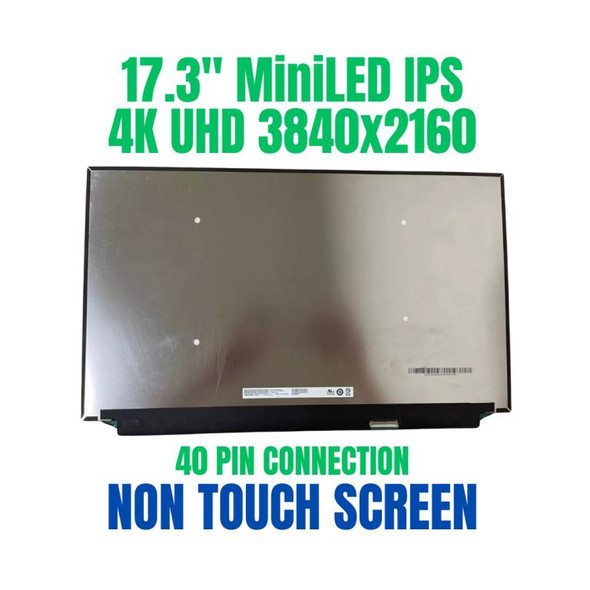 1 of 5-image for17.3" UHD 4K 40 Pin IPS LCD Screen Replacement LED Display B173ZAN05.0 Non Touch