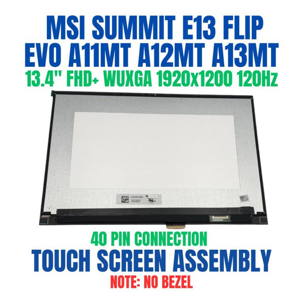 1 of 7-image forMSI SUMMIT E13 FLIP EVO A11MT-095 13.4" FHD+ WUXGA 1920x1200 Touch Screen Assembly No Bezel