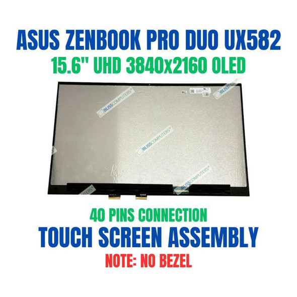 1 of 9-image forASUS ZENBOOK PRO DUO UX582ZM-XS96T 15.6" 3840x2160 OLED AMOLED Super Thin DCI-P3 Touch Screen Assembly No Bezel