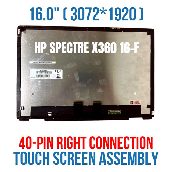 2 of 11-image for7Y6U8PA HP Spectre x360 16-f2002TU 16" 3072x1920 40 Pin UHD Touch Screen Assembly