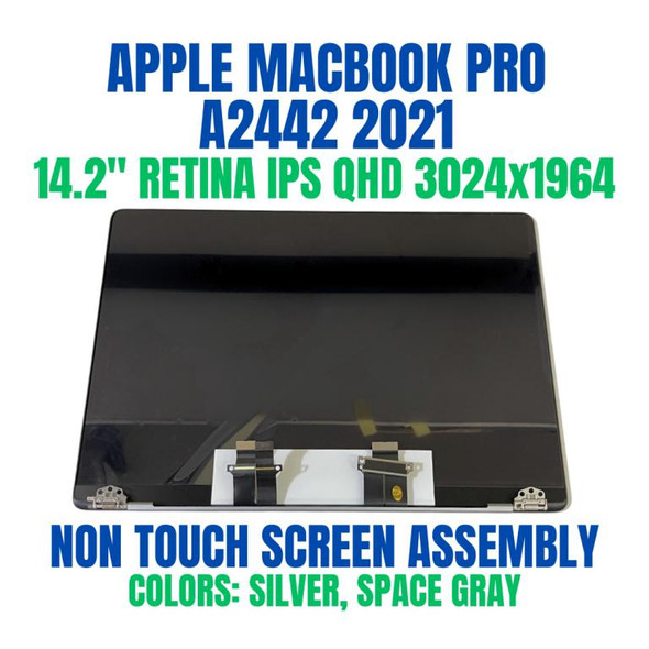 1 of 7-image forApple MacBook Pro 14" A2918 M3 LCD Screen Assembly 2023 2024 Space Grey