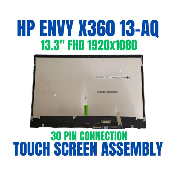 1 of 3-image for9ZC36U8R HP Envy 13-aq1xxx 13.3" 1920x1080 30 Pin Touch Screen Assembly