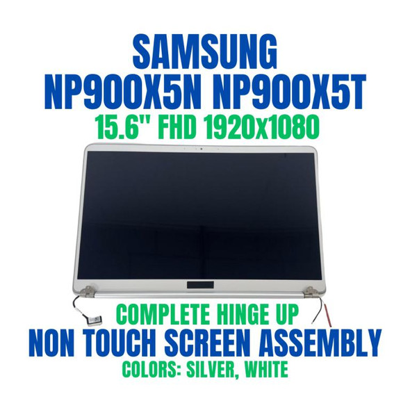 1 of 8-image forSamsung NT900X5L-K38S 15.6" Full HD 1920x1080 Complete Non Touch Screen Assembly Hinge Up