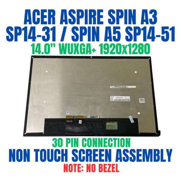 1 of 5-image forAcer Aspire 5 SPIN 14 A5SP14-51MTN-52Q1 14.0" 1920x1200 FHD+ WUXGA Touch Screen Assembly