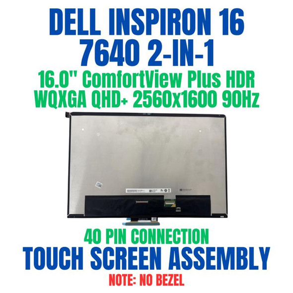 1 of 9-image forDell 5V6VP 16.0" 2.5K 2560x1600 Mini-LED Touch HDR 90Hz Screen Assembly Display