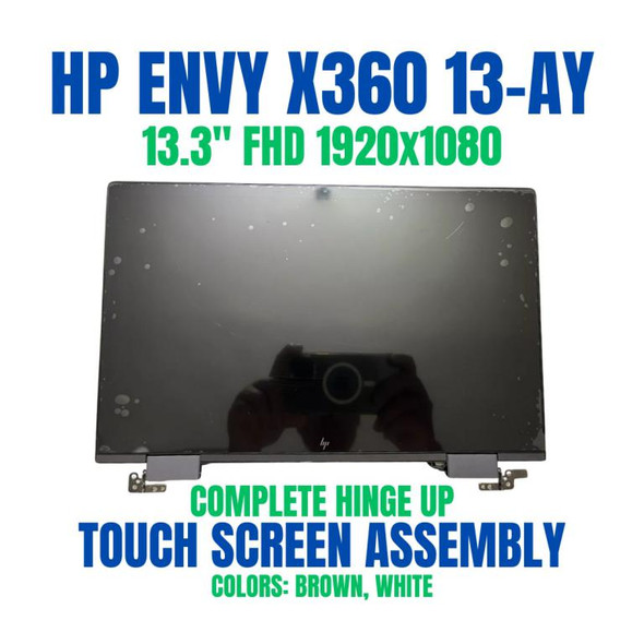 1 of 13-image for3G362UAR HP Envy 13-AY0021NR 13.3" 1920x1080 Touch Complete Hinge Up Screen Assembly