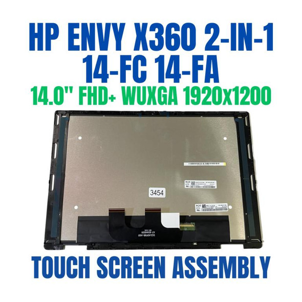 1 of 9-image for8Z8P2AV Envy 14Z-FA000 X360 HP 14.0" 1920x1200 FHD+ WUXGA Touch 2-in-1 Screen Assembly