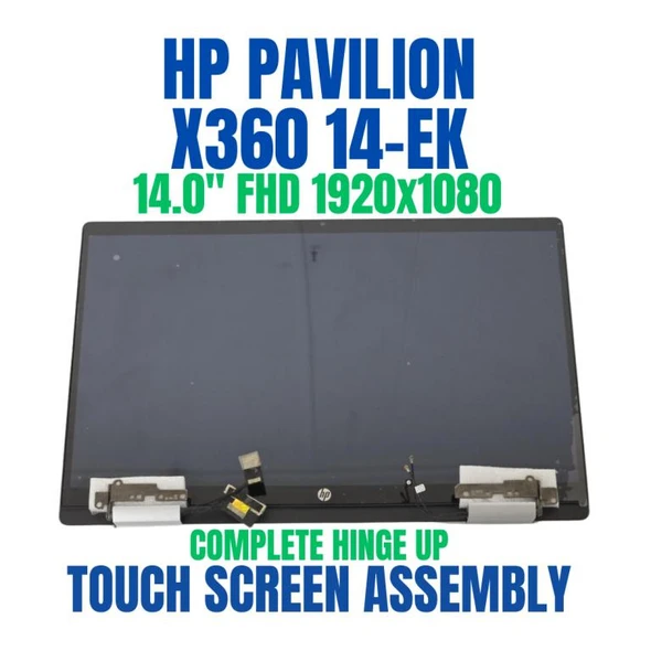 1 of 12-image forHP 14-ek0006la 8D054LA 14.0" 1920x1080 Complete Hinge Up Touch Screen Assembly