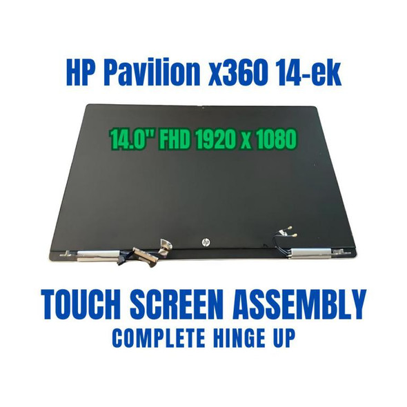 1 of 13-image forHP 14-ek0010la A1UC4LA 14.0" 1920x1080 Complete Hinge Up Touch Screen Assembly