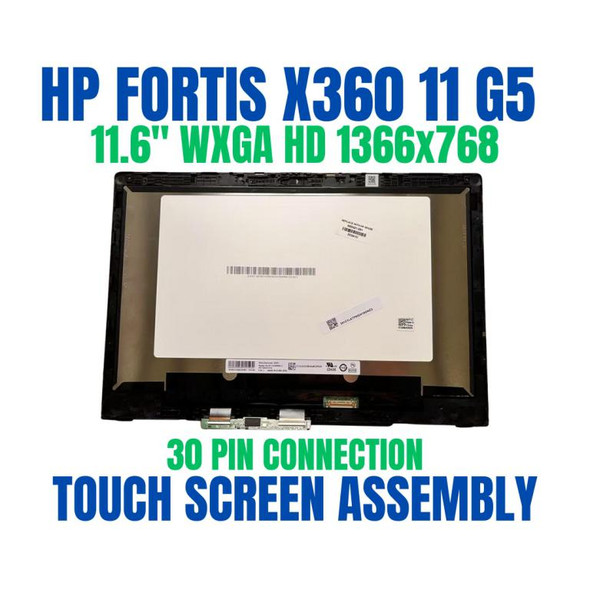 1 of 7-image forA08QCUP HP Fx36011G5 11.6" 1366x768 30 Pin Touch Screen Assembly